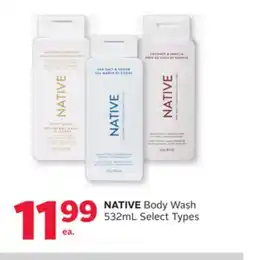 Rexall NATIVE Body Wash offer