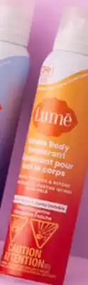 Walmart Lume whole body deodorant spray offer