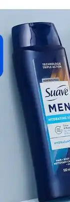 Walmart Suave Men Hydrating 3-in-1 or Active Sport body wash offer