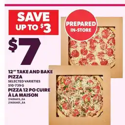 Independent City Market 12 TAKE AND BAKE PIZZA offer