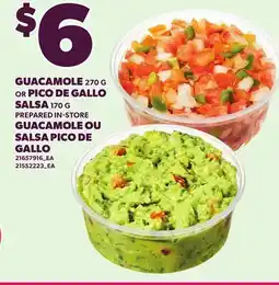Independent City Market GUACAMOLE, 270 G OR PICO DE GALLO SALSA, 170 G offer