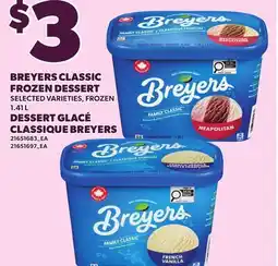 Independent City Market BREYERS CLASSIC FROZEN DESSERT offer