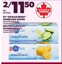 Independent City Market PC OR BLUE MENU SPARKLING WATER offer