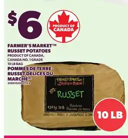Independent City Market FARMER'S MARKET RUSSET POTATOES, 10 LB BAG offer