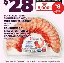 Independent City Market PC BLACK TIGER SHRIMP RING WITH MILD COCKTAIL SAUCE offer