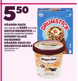 Independent City Market HÄAGEN-DAZS, 414-450 ML OR BARS, 3/4'S OR NESTLÉ DRUMSTICK, 4'S offer