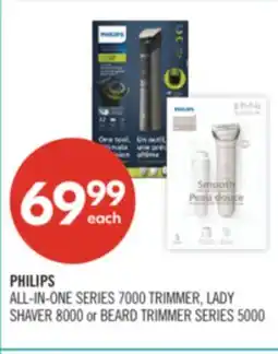 Shoppers Drug Mart PHILIPS ALL-IN-ONE SERIES 7000 TRIMMER, LADY SHAVER 8000 or BEARD TRIMMER SERIES 5000 offer