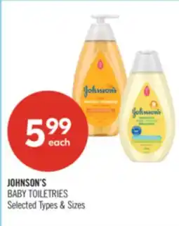 Shoppers Drug Mart JOHNSON'S BABY TOILETRIES offer