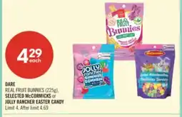 Shoppers Drug Mart DARE REAL FRUIT BUNNIES (225g), SELECTED McCORMICKS or JOLLY RANCHER EASTER CANDY offer
