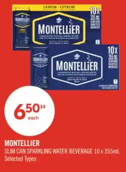 Shoppers Drug Mart MONTELLIER SLIM CAN SPARKLING WATER BEVERAGE offer