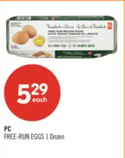 Shoppers Drug Mart PC FREE-RUN EGGS offer