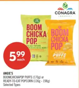 Shoppers Drug Mart BOOMCHICKAPOP PUFFS 170g or READY-TO-EAT POPCORN 136g - 198g offer