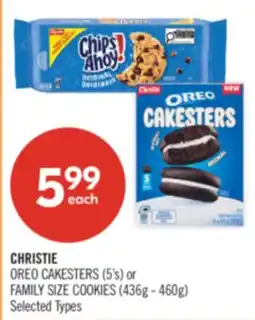 Shoppers Drug Mart CHRISTIE OREO CAKESTERS (5's) or FAMILY SIZE COOKIES (436g - 460g) offer
