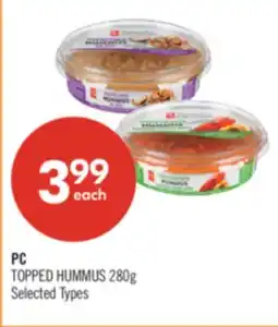Shoppers Drug Mart PC TOPPED HUMMUS offer