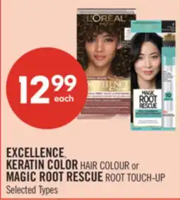 Shoppers Drug Mart EXCELLENCE, KERATIN COLOR HAIR COLOUR or MAGIC ROOT RESCUE ROOT TOUCH-UP offer