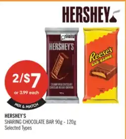Shoppers Drug Mart HERSHEY'S SHARING CHOCOLATE BAR offer