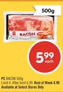 Shoppers Drug Mart PC BACON offer