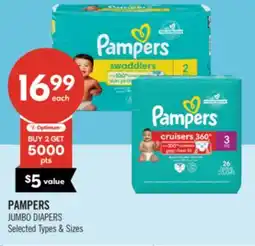 Shoppers Drug Mart PAMPERS JUMBO DIAPERS offer