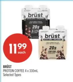 Shoppers Drug Mart BRÜST PROTEIN COFFEE offer
