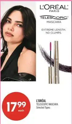 Shoppers Drug Mart L'ORÉAL TELESCOPIC MASCARA offer