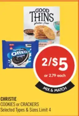 Shoppers Drug Mart CHRISTIE COOKIES or CRACKERS offer