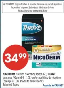 Shoppers Drug Mart NICODERM Nicotine Patch (7), THRIVE Gum (96 - 108) or (108) offer