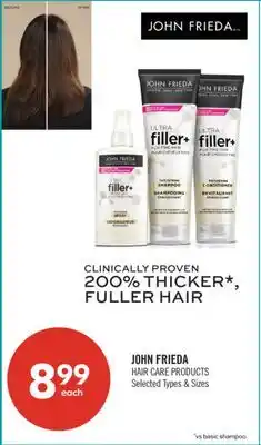 Shoppers Drug Mart JOHN FRIEDA HAIR CARE PRODUCTS offer