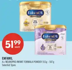 Shoppers Drug Mart ENFAMIL A+ NEUROPRO INFANT FORMULA POWDER, 553G - 587G offer