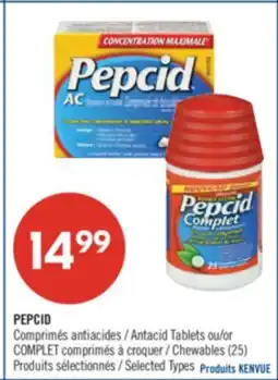 Shoppers Drug Mart PEPCID Antacid Tablets or COMPLET Chewable (25) offer