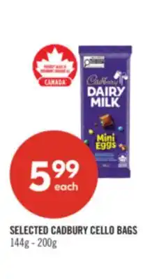 Shoppers Drug Mart SELECTED CADBURY CELLO BAGS offer