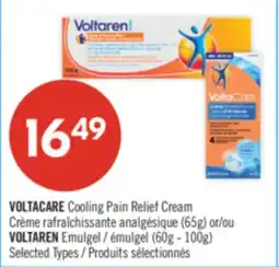 Shoppers Drug Mart VOLTACARE Cooling Pain Relief Cream (65g) or VOLTAREN Emulgel (60g-100g) offer