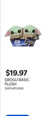 Walmart GROGU BASIC PLUSH offer