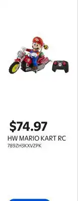 Walmart HW MARIO KART RC offer