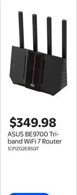 Walmart ASUS BE9700 Tri-band WiFi 7 Router offer