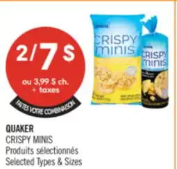 Pharmaprix QUAKER CRISPY MINIS offer