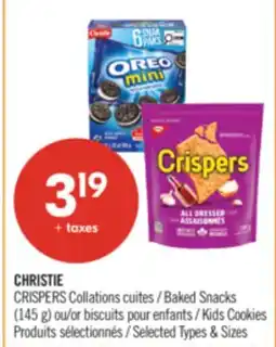 Pharmaprix CHRISTIE CRISPERS Cotations cures Baked Snacks 145 g or Kids Cookies offer