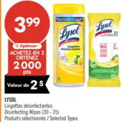 Pharmaprix LYSOL Disinfecting Wipes offer