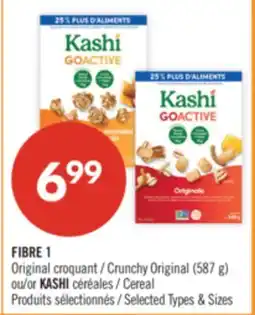 Pharmaprix Fibre 1 Crunchy Original or Kashi Cereal offer