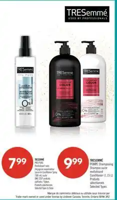 Pharmaprix Tresemmé Pump Shampoo or Conditioner offer