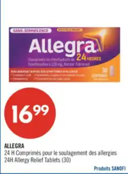 Pharmaprix ALLEGRA 24H Allergy Relief Tablets (30) offer