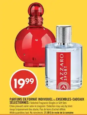 Pharmaprix Selected Fragrance Singles or Gift Sets offer