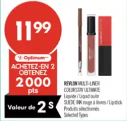 Pharmaprix REVLON MULTI-LINER COLORSTAY ULTIMATE Liquid or SUEDE INK Lipstick offer