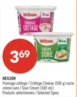 Pharmaprix NEILSON Cottage Cheese (500 g) or Sour Cream (500 mL) offer