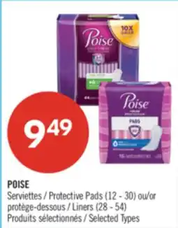 Pharmaprix POISE Protective Pads (12 - 30) Liners (28 - 54) offer