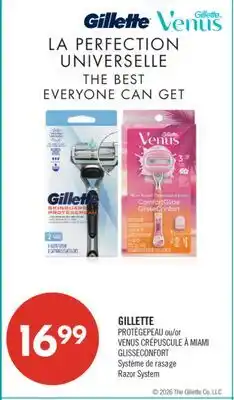 Pharmaprix GILLETTE PROTÈGEPEAU or VENUS CRÉPUSCULE À MIAMI GLISSECONFORT Razor System offer