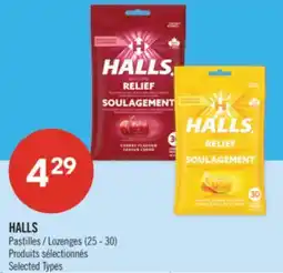 Pharmaprix HALLS Lozenges offer