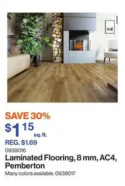 Patrick Morin Laminated Flooring, 8 mm, AC4, Pemberton offer