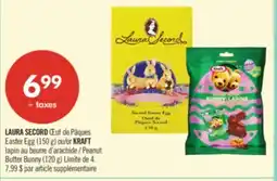 Pharmaprix LAURA SECORD Easter Egg (150 g) or KRAFT Peanut Butter Bunny (120 g) offer