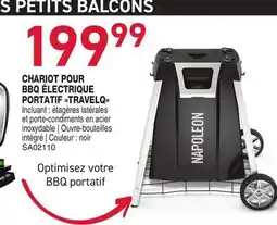 Matério CHARIOT POUR BBQ ÉLECTRIQUE PORTATIF TRAVELQ NAPOLEON offer