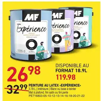 Matério PEINTURE AU LATEX EXPÉRIENCE MF offer